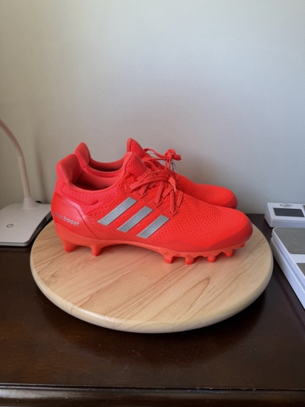 adidas Ultraboost Football Cleats Shoes Orange/Red Mens Sz 11.5 JP7411 NEW